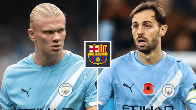 包含法国碾压巴萨，哈兰德高光表现的词条